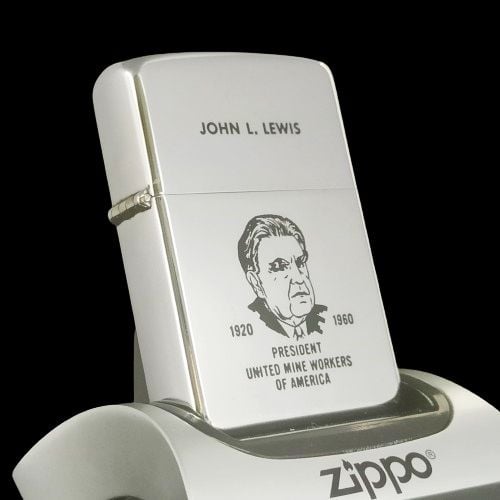 Bật Lửa Zippo Cổ Đồng Khối Mạ Chrome Bóng HP Khắc Ắn Mòn Phủ Sơn 2 Mặt Đời 6 Chấm Năm 1960 Cực Hiếm ZC167