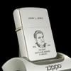 Bật Lửa Zippo Cổ Đồng Khối Mạ Chrome Bóng HP Khắc Ắn Mòn Phủ Sơn 2 Mặt Đời 6 Chấm Năm 1960 Cực Hiếm ZC167
