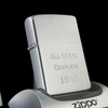 Bật Lửa Zippo Cổ Đồng Khối Mạ Chrome Phay Xước Khắc Chủ Đề Quân Sự Nguyên Zin Chính Hãng Cực Hiếm, Đời 5 Chấm Năm 1961 ZC184