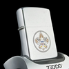 Bật Lửa Zippo Cổ Đồng Khối Mạ Chrome Phay Xước Khắc Ắn Mòn Phủ Sơn Chủ Đề Nguyên Zin Chính Hãng Cực Hiếm, Đời 4 Vạch Sắc Năm 1978 ZC205