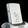 Bật Lửa Zippo Cổ Đồng Khối Mạ Chrome Phay Xước Khắc Ắn Mòn Phủ Sơn Chủ Đề Nguyên Zin Chính Hãng Cực Hiếm, Đời 3 Vạch Thẳng Năm 1971 ZC208