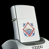 Bật Lửa Zippo Cổ Đồng Khối Mạ Chrome Phay Xước Khắc Ắn Mòn Phủ Sơn Chủ Đề Nguyên Zin Chính Hãng Cực Hiếm, Đời 6 Vạch Sắc Năm 1976 ZC212