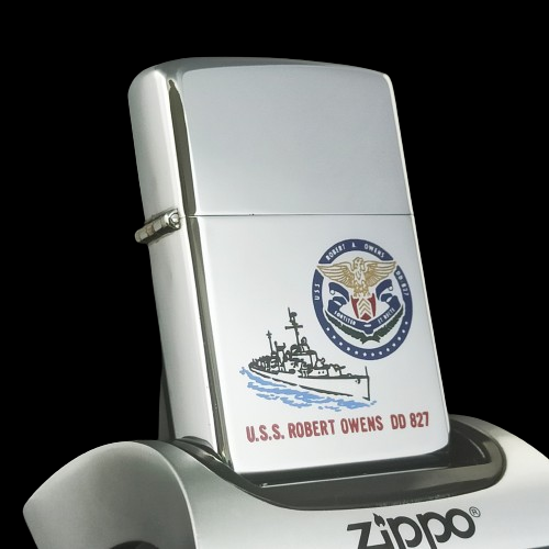 Bật Lửa Zippo Chủ Đề Tầu Chiến Hiếm Gặp Đời 2 Vạch Sắc SX năm 1980 ZC220