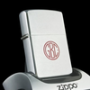 Bật Lửa Zippo Cổ Đồng Khối Mạ Chrome Phay Xước Khắc Ăn Mòn Phủ Sơn Năm 1973 Đời 1 Vạch Thẳng ZC242