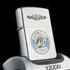 Bật Lửa Zippo Cổ Đồng Khối Mạ Chrome Phay Xước Khắc Ăn Mòn Phủ Sơn 2 Mặt Hiếm Gặp Năm 1982 Đời 8 Vạch Huyền ZC243