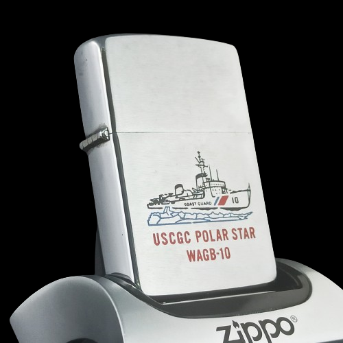 Bật Lửa Zippo Cổ Đồng Khối Mạ Chrome Phay Xước Khắc Ăn Mòn Phủ Sơn 2 Mặt Tầu Chiến Hiếm Gặp Năm 1982 Đời 8 Vạch Huyền ZC244