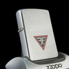 Bật Lửa Zippo Cổ Đồng Khối Mạ Chrome Phay Xước Khắc Ăn Mòn Phủ Sơn Năm 1970 Đời 4 Vạch Thẳng ZC288