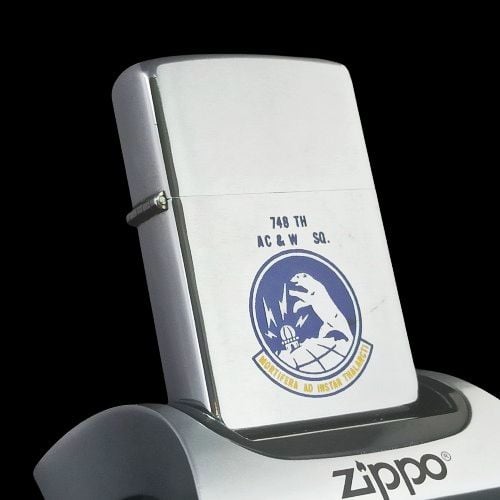 Bật Lửa ZIPPO Cổ  Sản Xuất Năm 1970 Đời Chữ Xéo 4 vạch thẳng ruột bông khối - ZC48