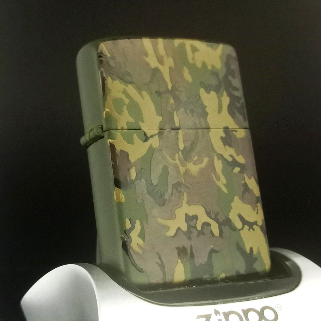 Bật Lửa Zippo Camo rằn ri quân đội đời 6 vạch huyền năm 1984 bản đầu tiên dòng Camo cực hiếm ZC94