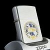 Bật Lửa Zippo Cổ Đồng Khối Mạ Chrome Xước Chủ Đề Khắc Ăn Mòn Phủ Sơn Năm 1979 Đời 3 Vạch Sắc ZC99