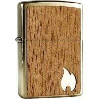 BẬT LỬA ZIPPO 29901 WOODCGUCK FLAME ỐP GỖ - ZN23