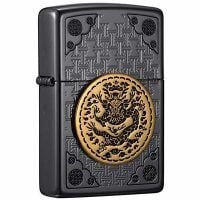BẬT LỬA ZIPPO DÁN EMBLEM HÌNH RỒNG - ZN28
