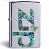 BẬT LỬA ZIPPO KHẢM TRAI CHỮ ZIPPO - ZN44