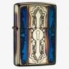 BẬT LỬA ZIPPO MẠ VÀNG CHÁY ANTIQUE DOOR - ZN54