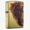 BẬT LỬA ZIPPO MẠ VÀNG DẬP HÌNH RỒNG CHIM - ZN56