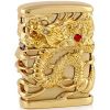 BẬT LỬA ZIPPO ỐP EMBLEM HÌNH RỒNG VÀNG - ZN63