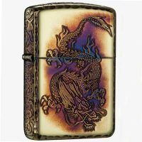 BẬT LỬA ZIPPO XUẤT NHẬT KHẢM TRAI HÌNH RỒNG - ZN76