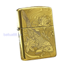 BẬT LỬA ZIPPO BRASS ĐỒNG KHỐI CÁ CHÉP ĐẦM SEN KHẮC 2 MẶT BẢN AMOR - ZKB67