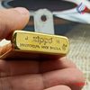 BẬT LỬA ZIPPO BRASS ĐỒNG KHỐI CÁ CHÉP ĐẦM SEN KHẮC 2 MẶT BẢN AMOR - ZKB67