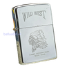 BẬT LỬA ZIPPO CHROME BÓNG CHỦ ĐỀ WILD WEST THỔ DÂN ĐỜI XI NĂM 1995 ZL10