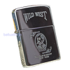 BẬT LỬA ZIPPO CHROME BÓNG CHỦ ĐỀ WILD WEST SÚNG CÔN ĐỜI VI NĂM 1990 ZL11