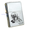 BẬT LỬA ZIPPO CHROME BÓNG SƠN HẤP NHIỆT CHỦ ĐỀ NGƯỜI NGOÀI HÀNH TINH BẢN XUẤT CHÂU ÂU ĐỜI XIII NĂM 1997 ZL129