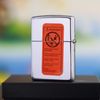BẬT LỬA ZIPPO CHROME BÓNG SƠN HẤP NHIỆT CHỦ ĐỀ NGƯỜI NGOÀI HÀNH TINH BẢN XUẤT CHÂU ÂU ĐỜI XIII NĂM 1997 ZL129