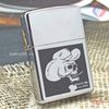 BẬT LỬA ZIPPO CHROME BÓNG CHỦ ĐỀ CHIẾN BINH ĐẦU LÂU BẢN XUẤT CHÂU ÂU ĐỜI XIII NĂM 1997 ZL131