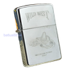 BẬT LỬA ZIPPO CHROME BÓNG CHỦ ĐỀ WILD WEST MŨ DÂY CAO BỒI ĐỜI VIII NĂM 1992 ZL14