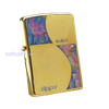 BẬT LỬA ZIPPO MẠ VÀNG TOÀN THÂN, KHẢM XÀ CỪ 2 MẶT BẢN ĐẶC BIỆT TRIỆN SHELLFISH (CỰC HIẾM) NĂM 2012 ZL156