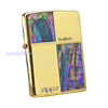 BẬT LỬA ZIPPO MẠ VÀNG TOÀN THÂN, KHẢM XÀ CỪ 2 MẶT BẢN ĐẶC BIỆT TRIỆN SHELLFISH (CỰC HIẾM) NĂM 2012 ZL157