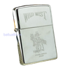 BẬT LỬA ZIPPO CHROME BÓNG CHỦ ĐỀ WILD WEST CAO BỒI CƯỠI NGỰA ĐỜI XI NĂM 1995 ZL17