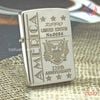 BẬT LỬA ZIPPO LIMITTED MẠ BẠC DEMI VÀNG CHỦ ĐỀ KỶ NIỆM 220 NĂM QUÂN SỰ HOA KỲ ĐỜI XI NĂM 1995 ZL173