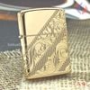BẬT LỬA ZIPPO MẠ VÀNG HOA VĂN COTY 2018 NĂM 2018 ZL187