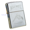 BẬT LỬA ZIPPO CHROME BÓNG CHỦ ĐỀ WILD WEST SÚNG CÔN ĐỜI XII NĂM 1996 ZL193