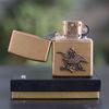 BẬT LỬA ZIPPO BRASS EMBLEM HÃNG BIA ĐỜI XIV NĂM 1998 ZL20