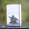 BẬT LỬA ZIPPO CHROME BÓNG EMBLEM HÃNG BIA ĐỜI XIV NĂM 1998 ZL21