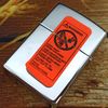 BẬT LỬA ZIPPO CHROME BÓNG SƠN HẤP NHIỆT CHỦ ĐỀ ĐẦU VẸT ĐỜI XIV NĂM 1998 ZL211