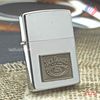 BẬT LỬA ZIPPO CHROME BÓNG EMBLEM HÃNG RƯỢU JACK DANIELS ĐỜI IX NĂM 1993 ZL214