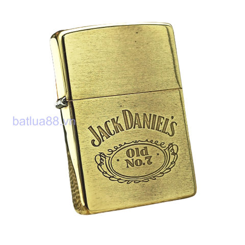 BẬT LỬA ZIPPO BRASS ĂN MÒN CHỦ ĐỀ RƯỢU JACK DANIELS ĐỜI XI NĂM 1995 ZL238