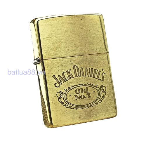 BẬT LỬA ZIPPO BRASS ĂN MÒN CHỦ ĐỀ RƯỢU JACK DANIELS ĐỜI XI NĂM 1995 ZL238