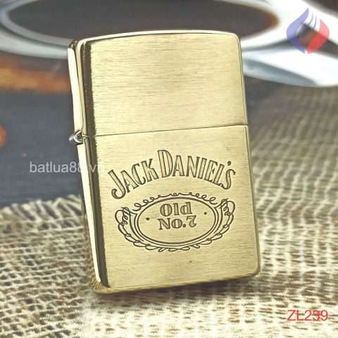 BẬT LỬA ZIPPO BRASS ĂN MÒN CHỦ ĐỀ RƯỢU JACK DANIELS ĐỜI X NĂM 1994 ZL239