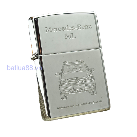 BẬT LỬA ZIPPO CHROME BÓNG MERCEDES-BENZ ĐỜI XIV NĂM 1998  ZL244