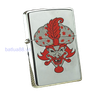 BẬT LỬA ZIPPO CHROME BÓNG SƠN HẤP NHIỆT CHỦ ĐỀ CHÚ HỀ MA QUÁI ĐỜI XVI NĂM 2000 ZL245
