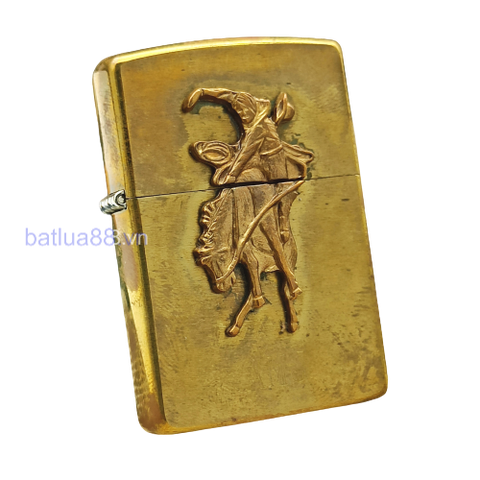 BẬT LỬA ZIPPO BRASS CHỦ ĐỀ EMBLEM MARLBORO RODEO ĐỜI VIII LA MÃ SẢN XUẤT NĂM 1992 - ZL253