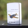 BẬT LỬA ZIPPO CHROME BÓNG SƠN HẤP NHIỆT CHỦ ĐỀ MÁY BAY ĐỜI IX NĂM 1993 ZL26