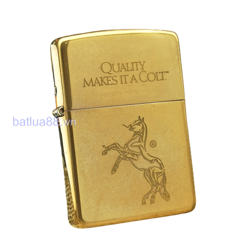 BẬT LỬA ZIPPO BRASS CHỦ ĐỀ NGỰA ĐỜI XII LA MÃ SẢN XUẤT NĂM 1996 - ZL261