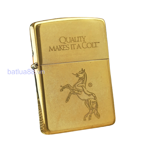 BẬT LỬA ZIPPO BRASS CHỦ ĐỀ NGỰA ĐỜI XII LA MÃ SẢN XUẤT NĂM 1996 - ZL261