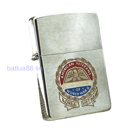 BẬT LỬA ZIPPO CHROME CHỦ ĐỀ CHIẾN TRANH VIỆT NAM ĐỜI XII LA MÃ SẢN XUẤT NĂM 1996 - ZL269