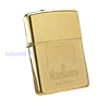 BẬT LỬA ZIPPO MẠ VÀNG 22K CHỦ ĐỀ MARLBORO LIGHTS BẢN XUẤT CHÂU ÂU CỰC HIẾM ĐỜI VIII LA MÃ SẢN XUẤT NĂM 1992 - ZL271